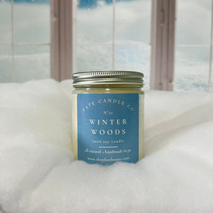 Winter Woods Non-Toxic Candle (Smokey Woods + Cool Air) - Fate Beauty 