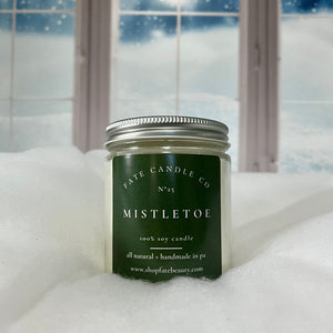 Mistletoe Non-Toxic Candle (Pine + Camphor) - Fate Beauty 