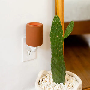 Terracotta Velvet Outlet Plug-In Wax Warmer - Fate Beauty 
